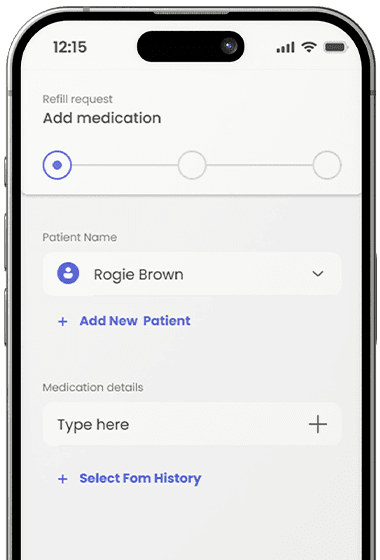 Rx Local app refill screen