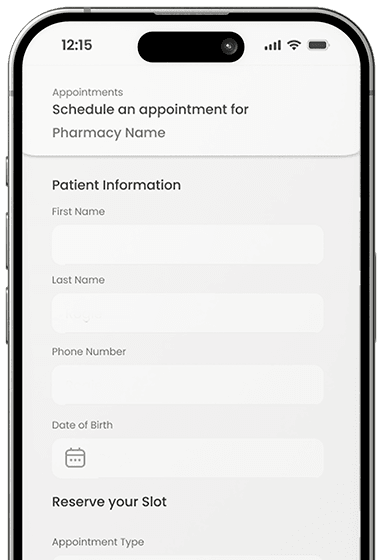 Rx Local app family management screen